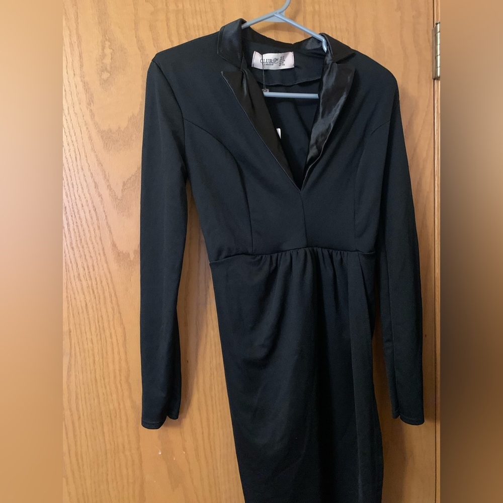 Black asos dress